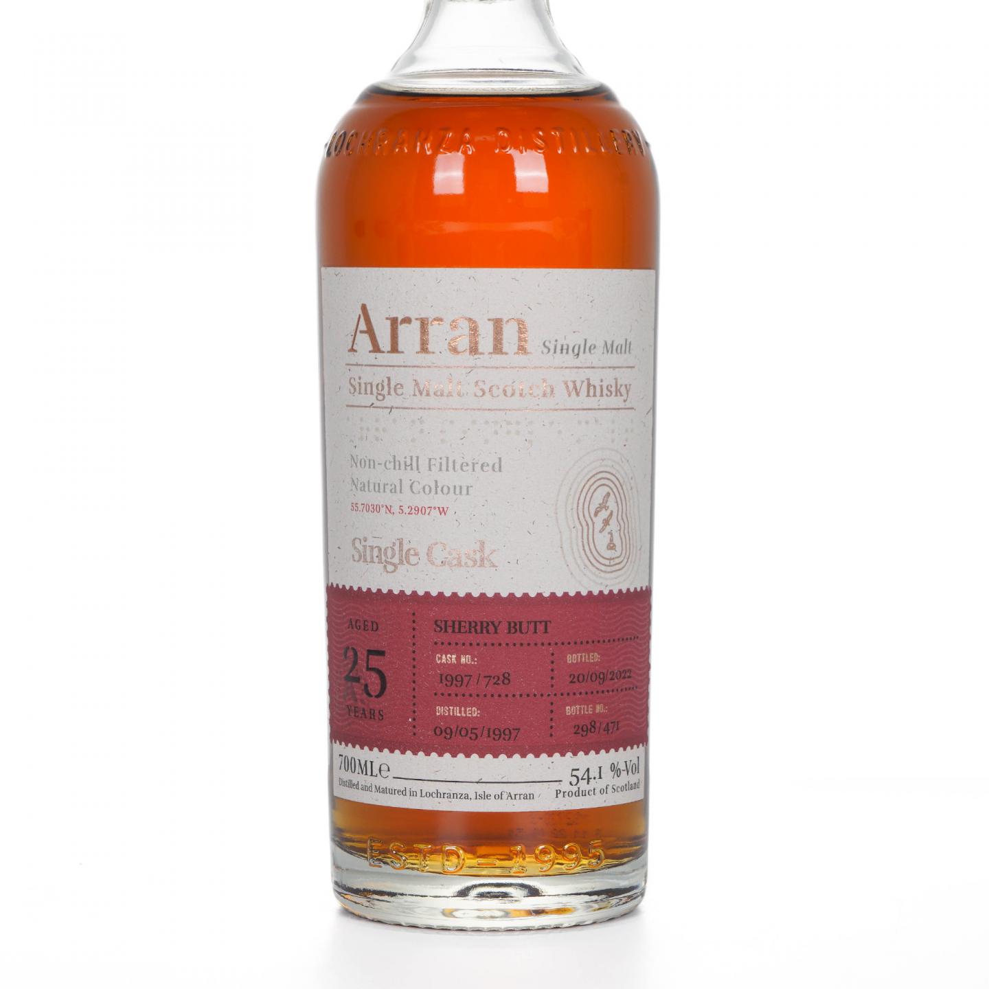 Arran 艾伦 25年 1997-2022 雪莉单桶#1997/728