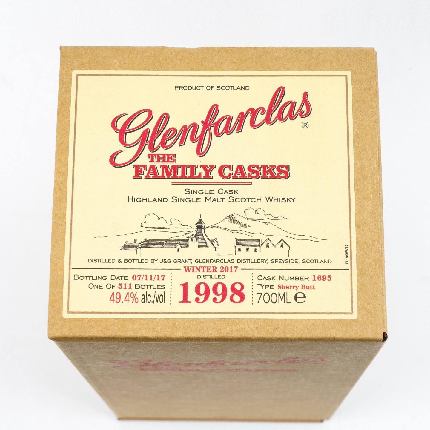 Glenfarclas 格兰花格 1998-2017 家族桶#1695