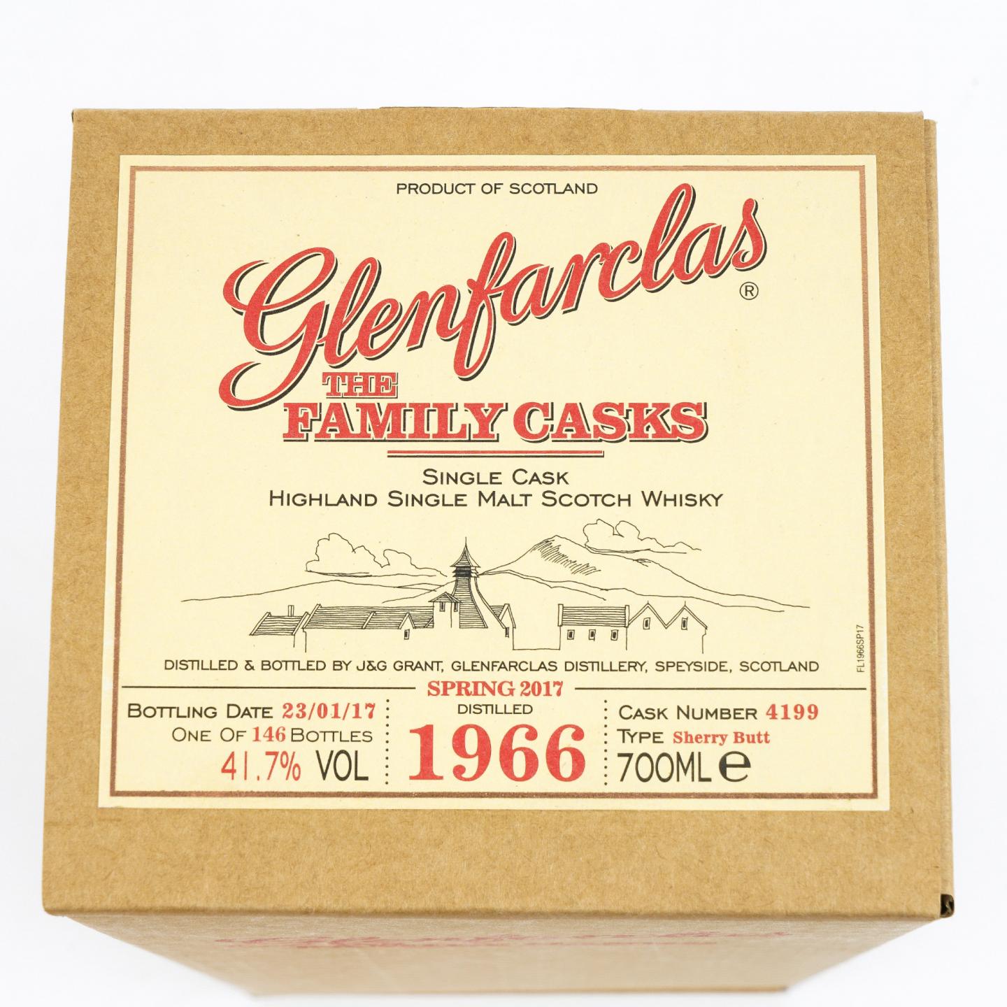Glenfarclas 格兰花格 1966-2017 家族桶 雪莉单桶#4199