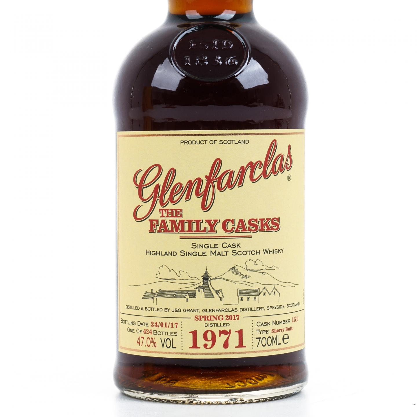 Glenfarclas 格兰花格 1971-2017 家族桶 雪莉单桶#151