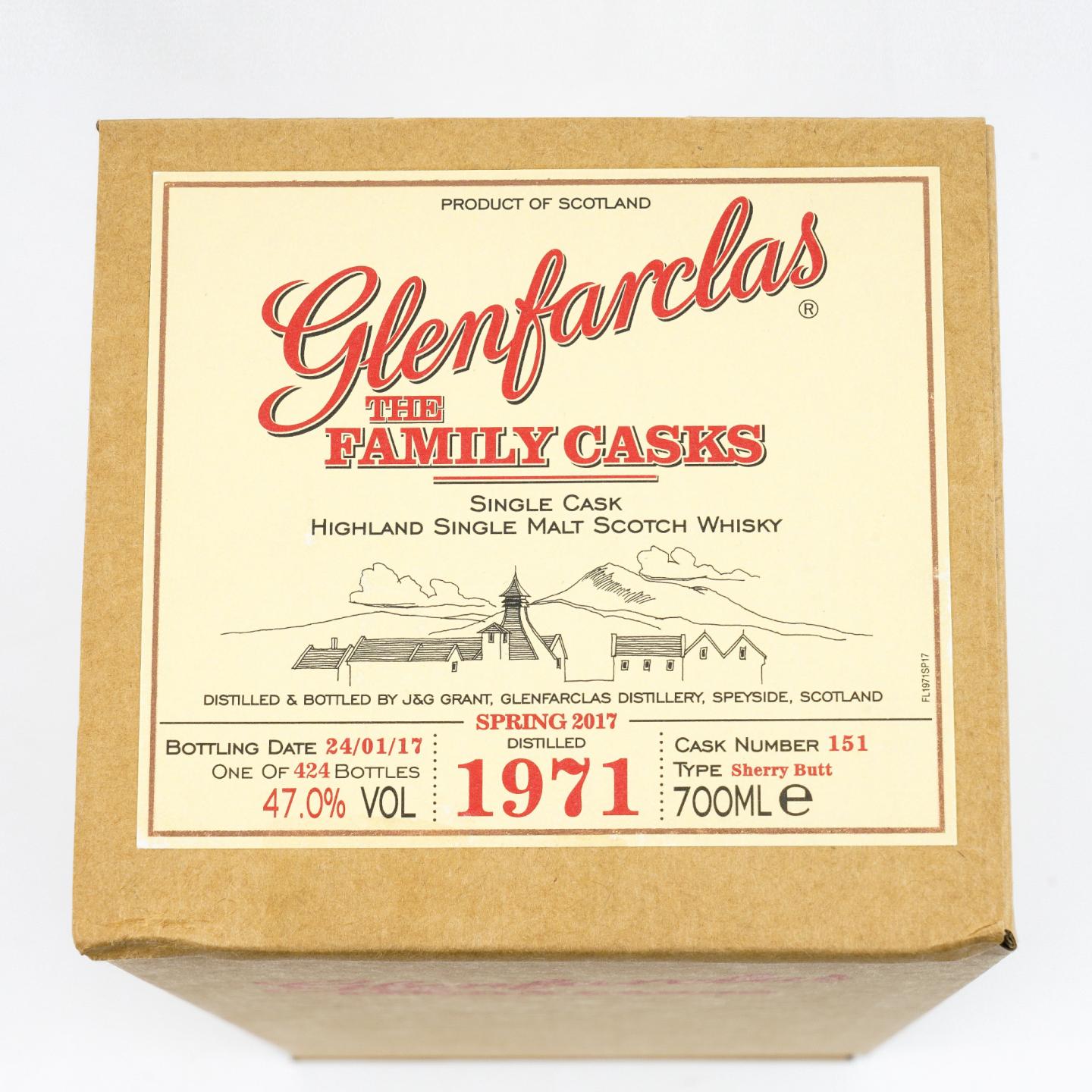 Glenfarclas 格兰花格 1971-2017 家族桶 雪莉单桶#151