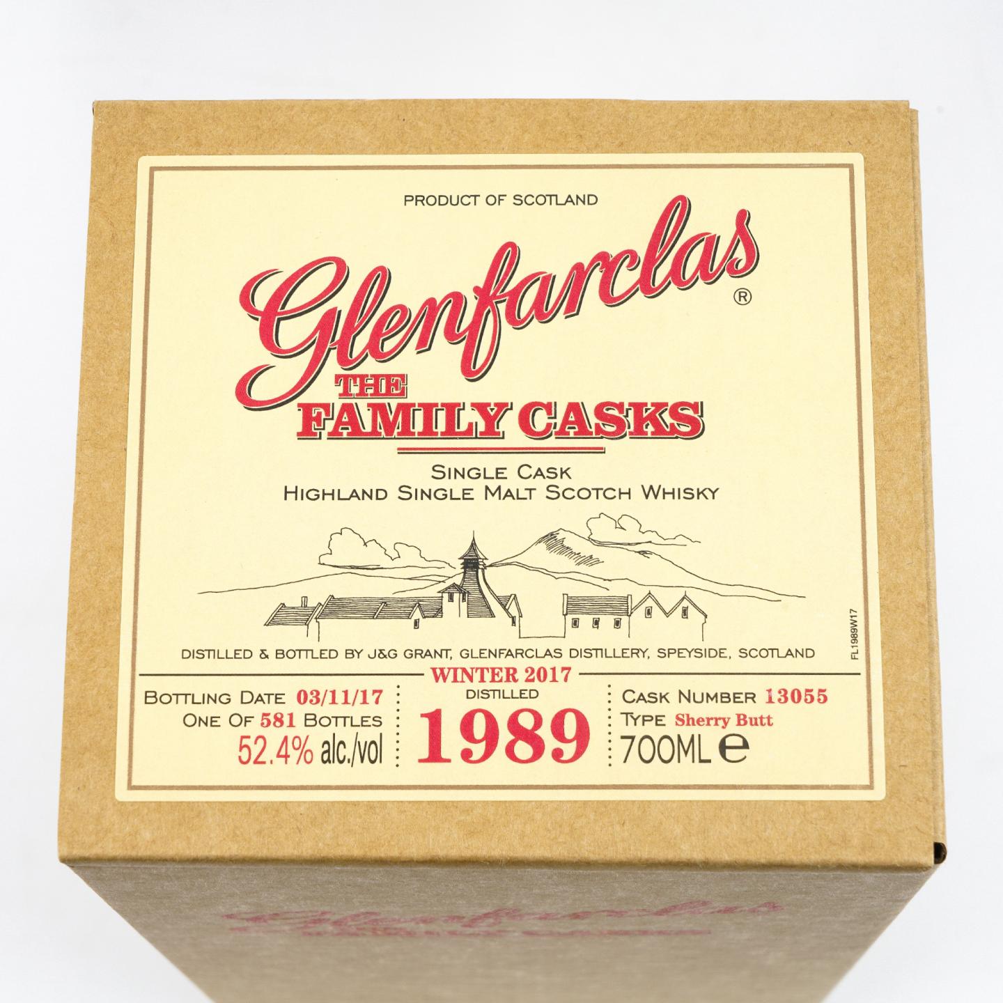 Glenfarclas 格兰花格 1989-2017 家族桶 雪莉单桶#13055
