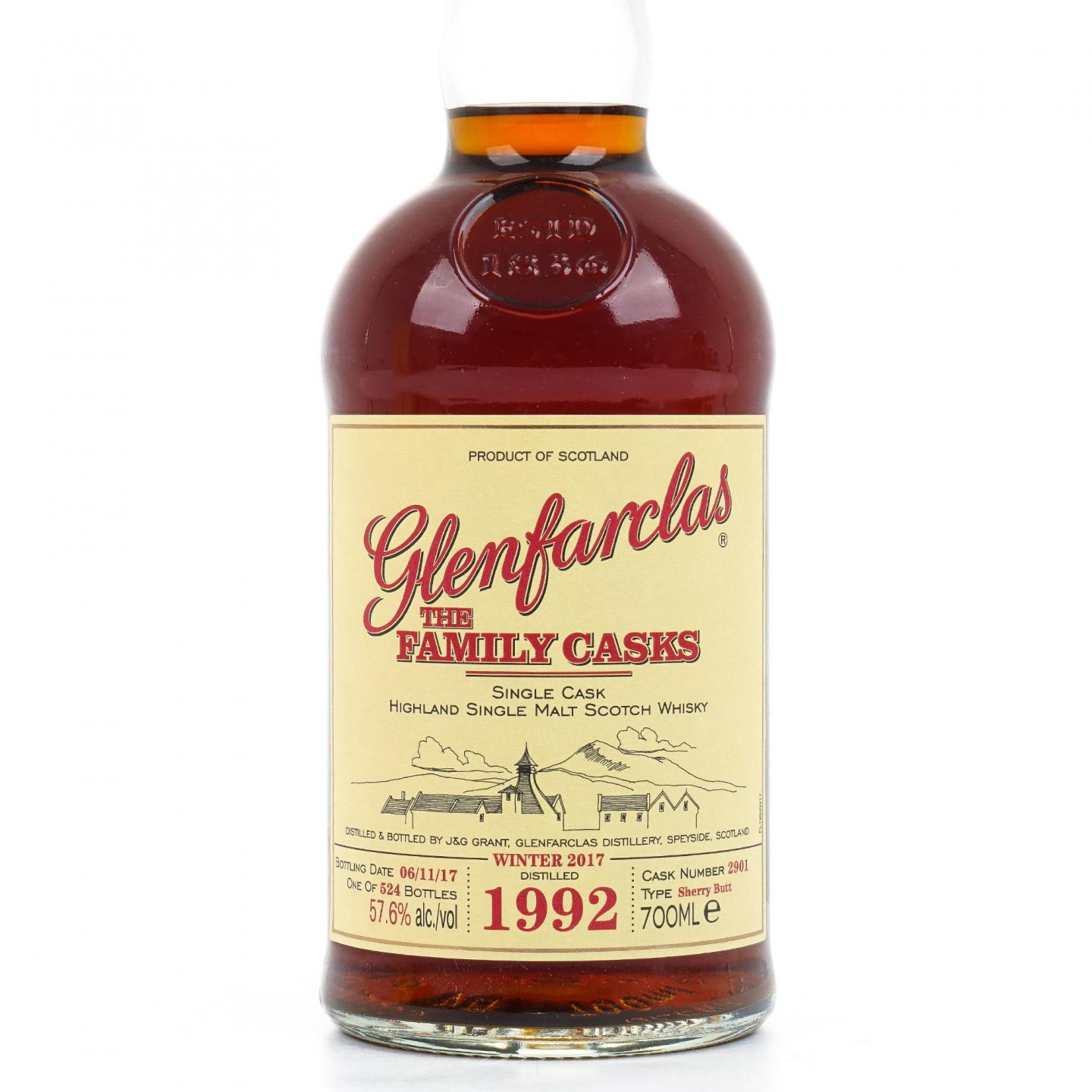Glenfarclas 格兰花格 1992-2017 家族桶 雪莉单桶#2901