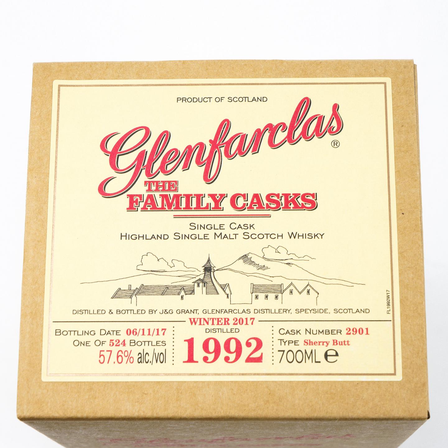 Glenfarclas 格兰花格 1992-2017 家族桶 雪莉单桶#2901