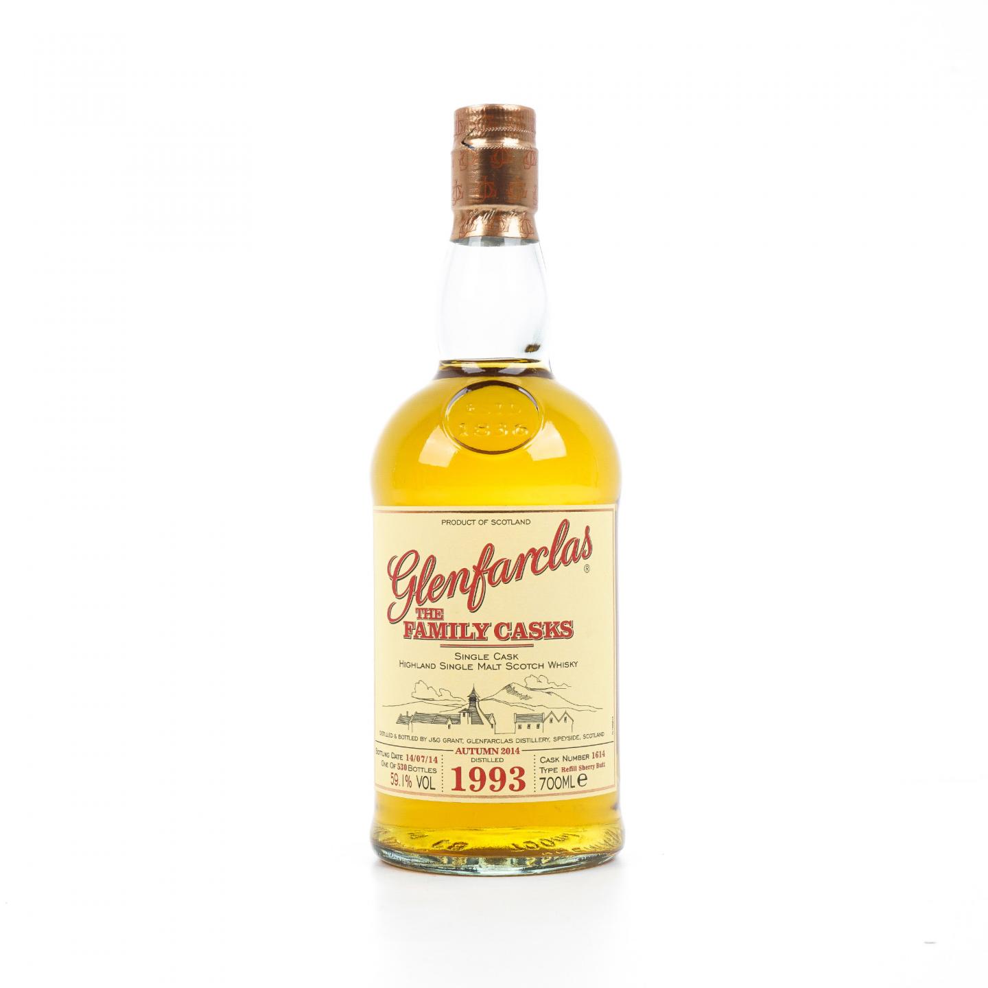 Glenfarclas 格兰花格 1993-2014 家族桶 雪莉单桶#1614