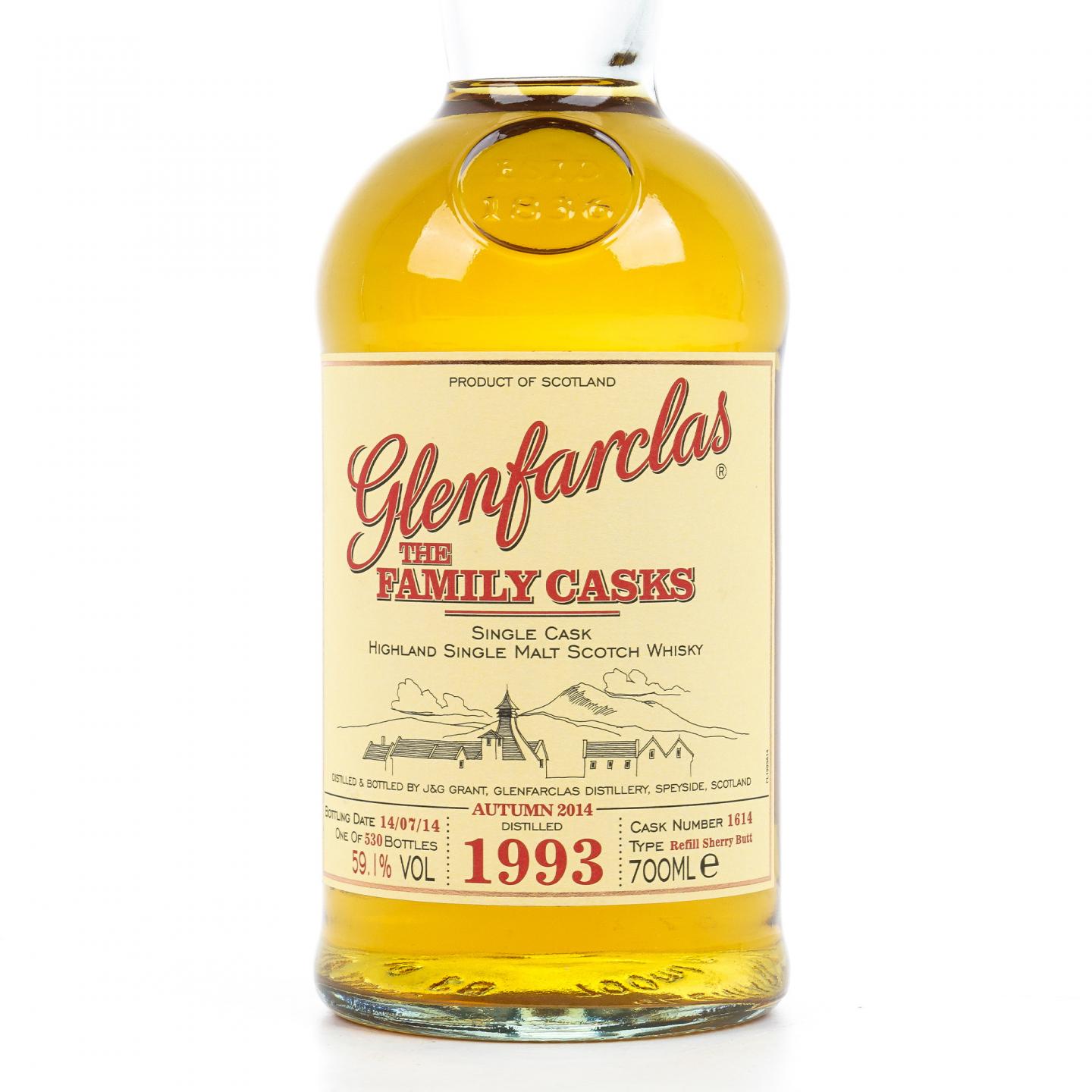 Glenfarclas 格兰花格 1993-2014 家族桶 雪莉单桶#1614