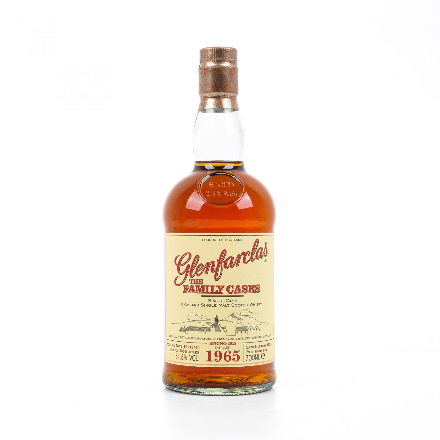 Glenfarclas 格兰花格 1965-2014 家族桶 雪莉单桶#4512
