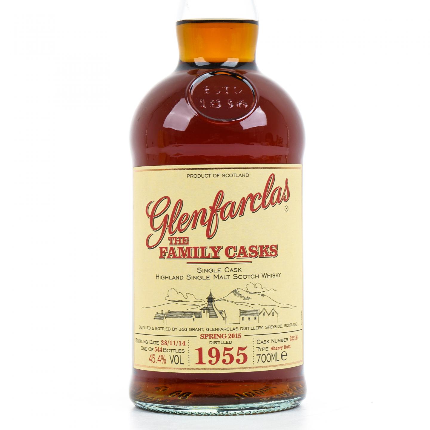 Glenfarclas 格兰花格 1955-2014 家族桶 雪莉单桶#2216