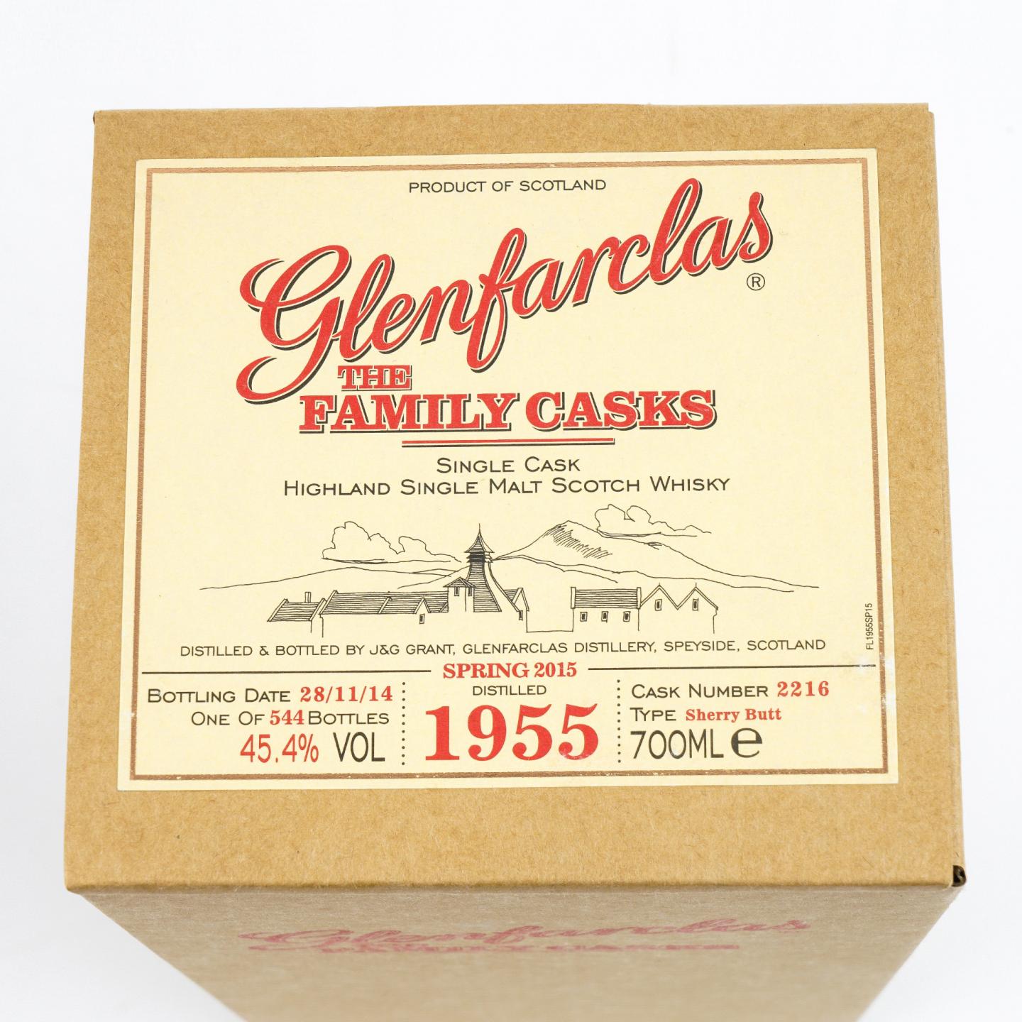 Glenfarclas 格兰花格 1955-2014 家族桶 雪莉单桶#2216