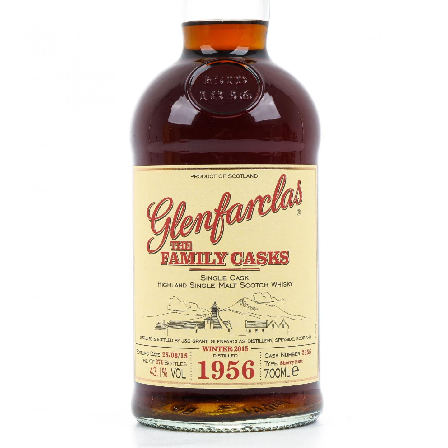 Glenfarclas 格兰花格 1956-2015 家族桶 雪莉单桶#2355
