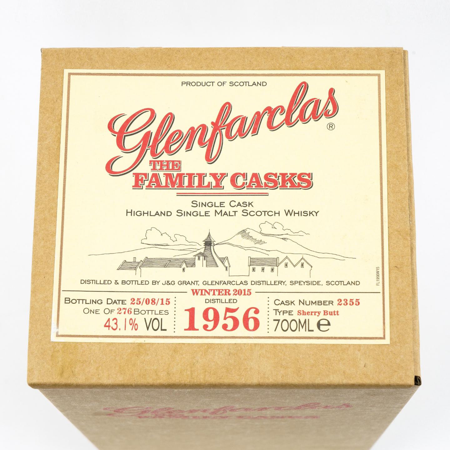 Glenfarclas 格兰花格 1956-2015 家族桶 雪莉单桶#2355