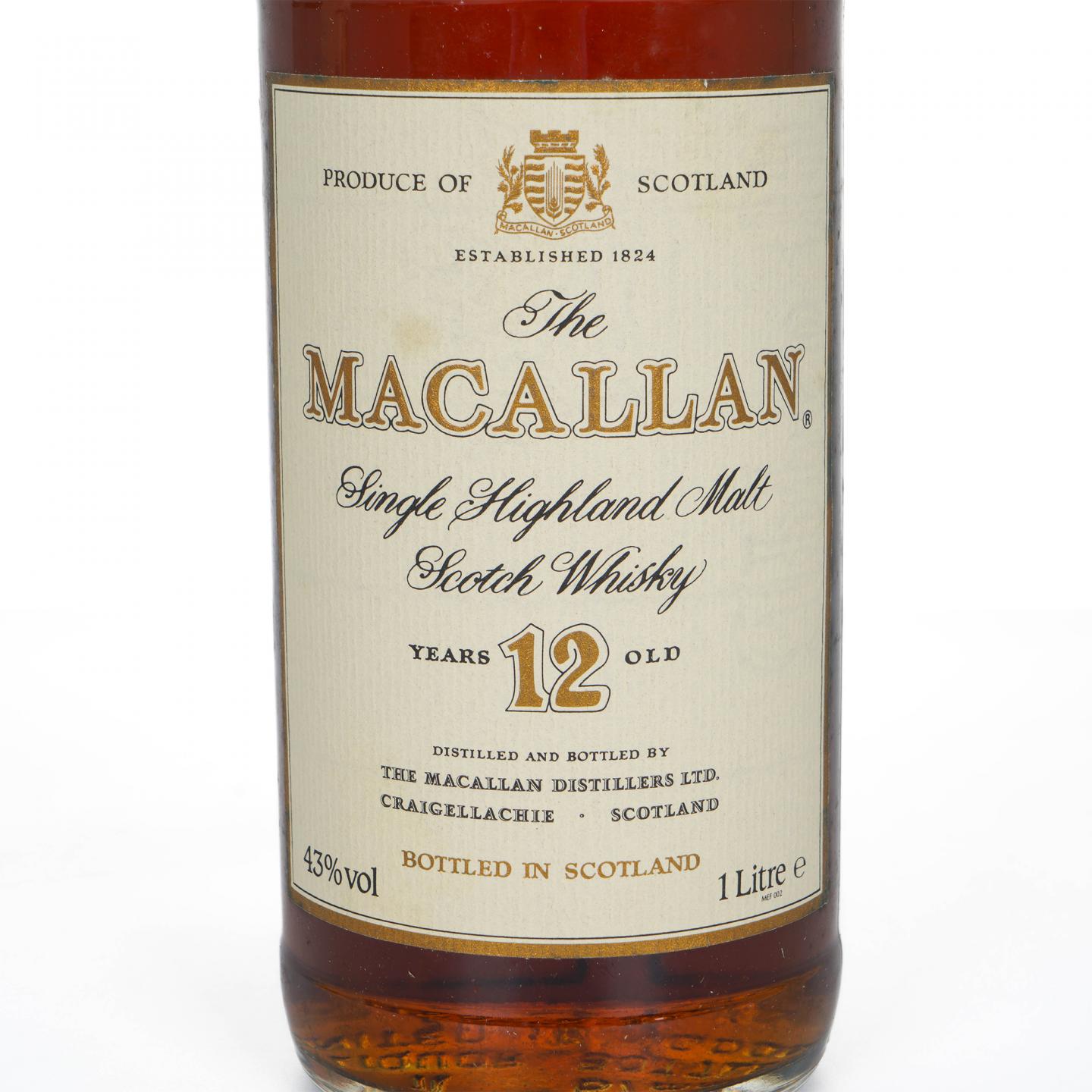 Macallan 麦卡伦 12年 雪莉桶 1000ml