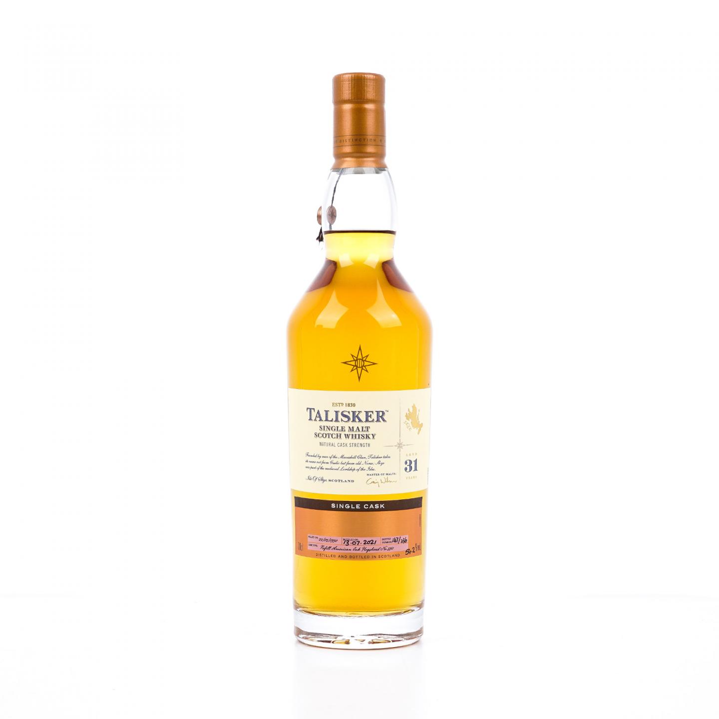 Talisker 泰斯卡 31年 1990-2021 COD星星标 单桶桶强 行货