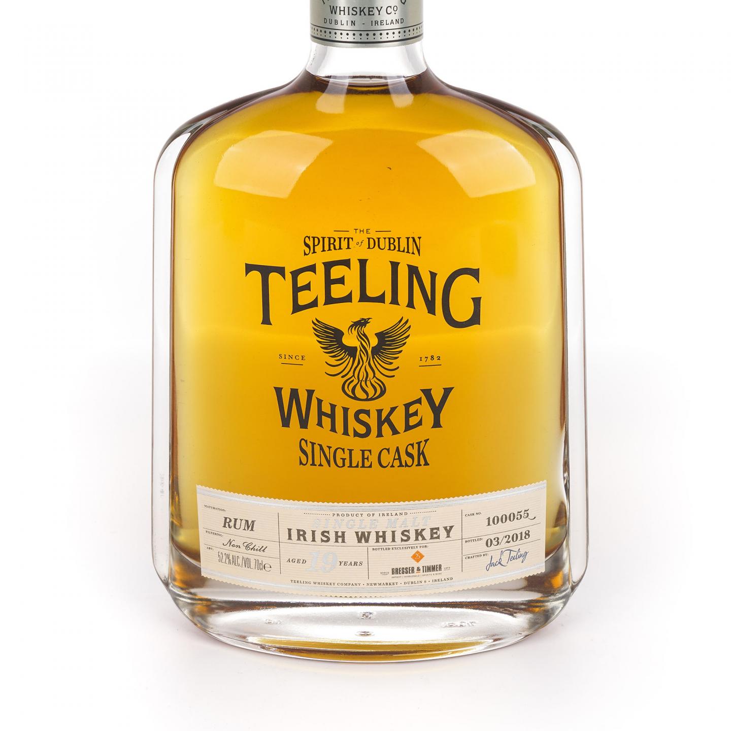 Teeling 帝霖 19年 2018 朗姆单桶#100055