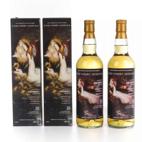 Ardbeg 阿贝 22年 1999-2021 波本桶 The Whisky Museum 2瓶组