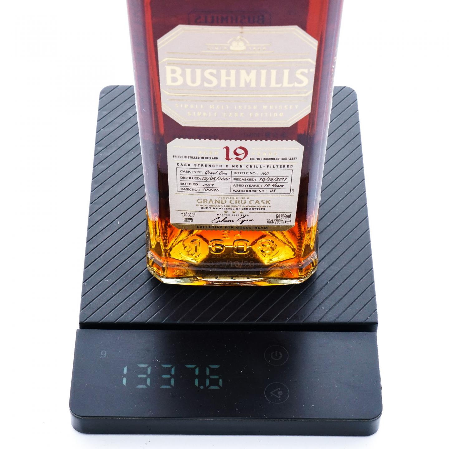 Bushmills 布什米尔 19年 2002-2021 单桶#100045