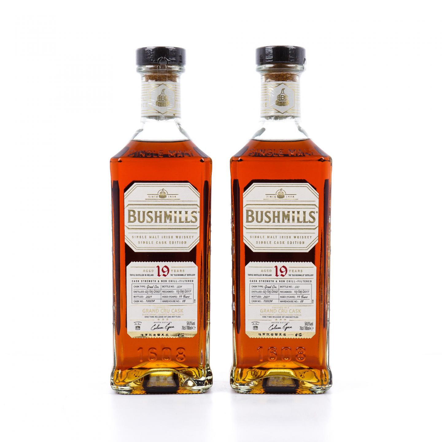 Bushmills 布什米尔 19年 2002-2021 #100034 2瓶组 行货