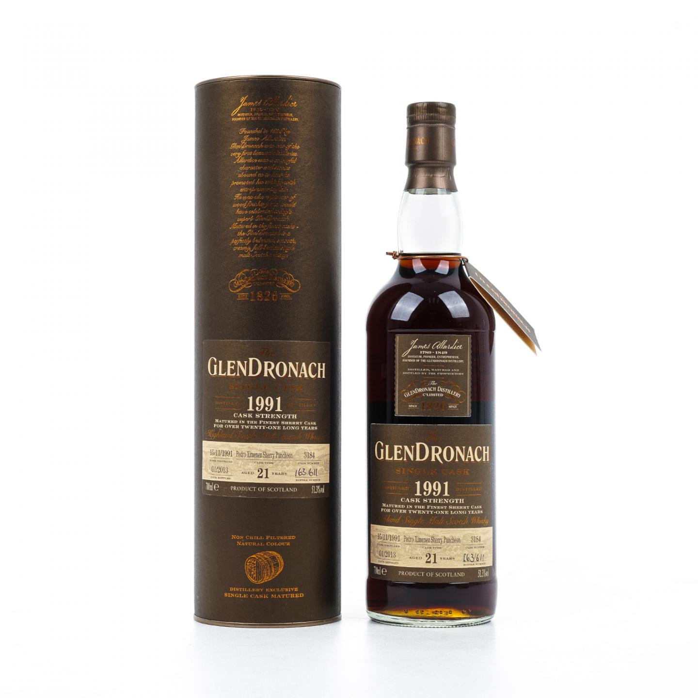 Glendronach 格兰多纳 21年 1991-2013 雪莉桶#3184