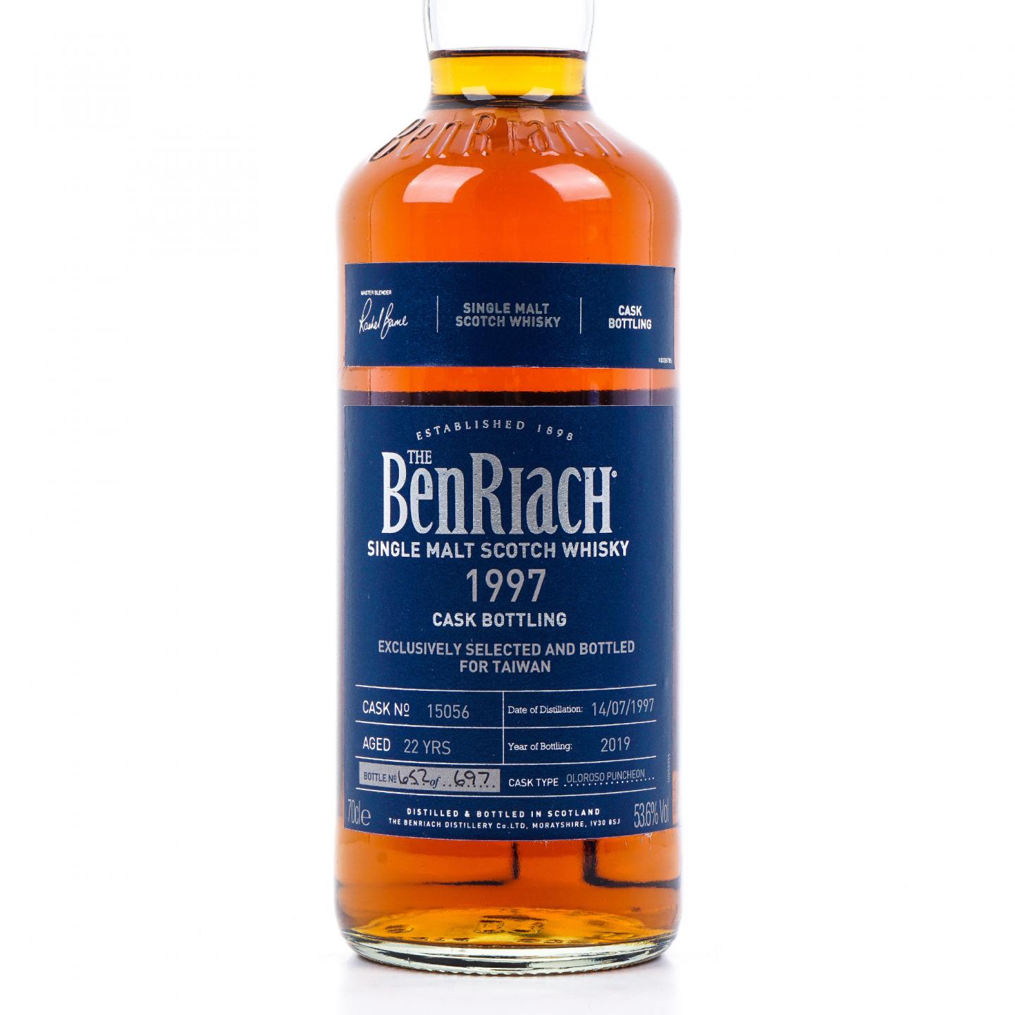 BenRiach 本利亚克 22年 1997-2019 雪莉单桶#15056