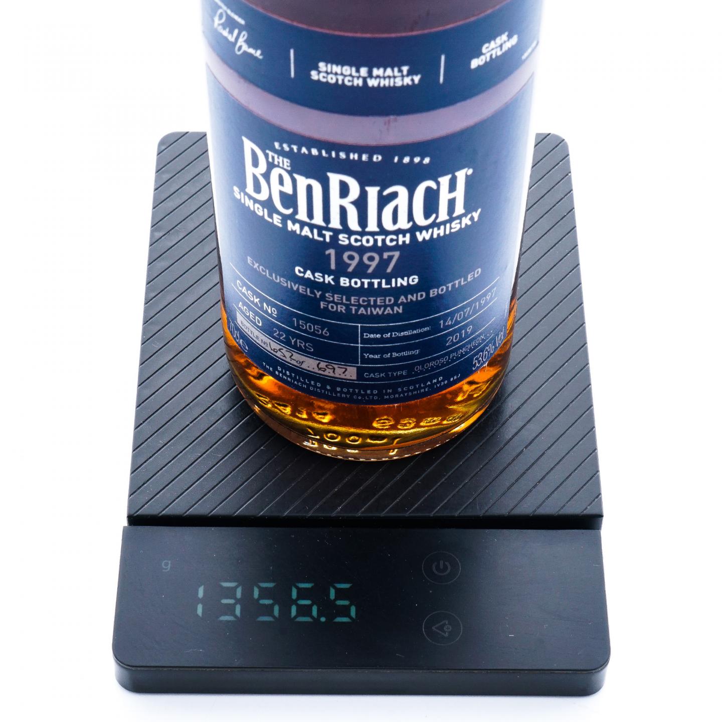 BenRiach 本利亚克 22年 1997-2019 雪莉单桶#15056