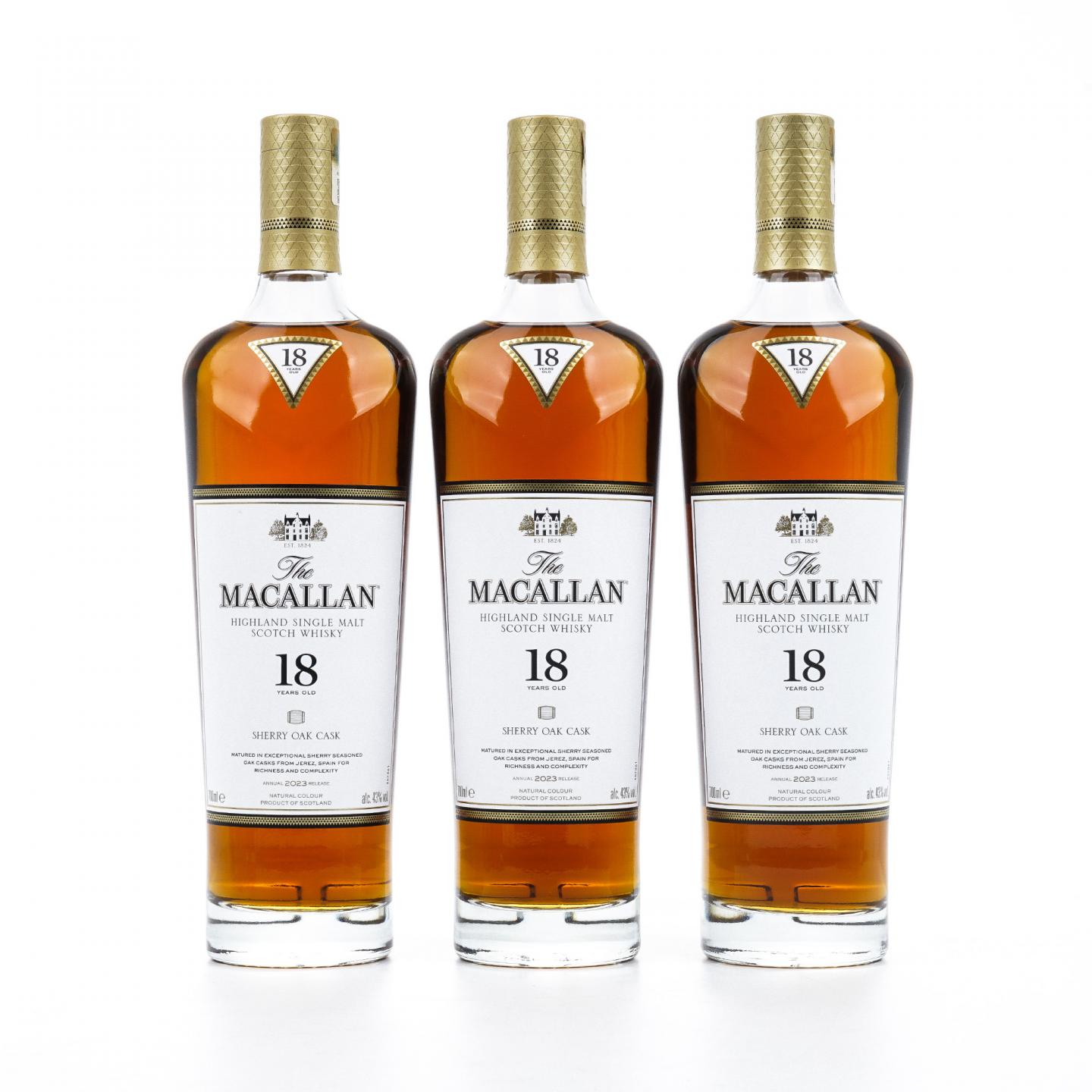 【附X光图】Macallan 麦卡伦 18年 2023版 6瓶组