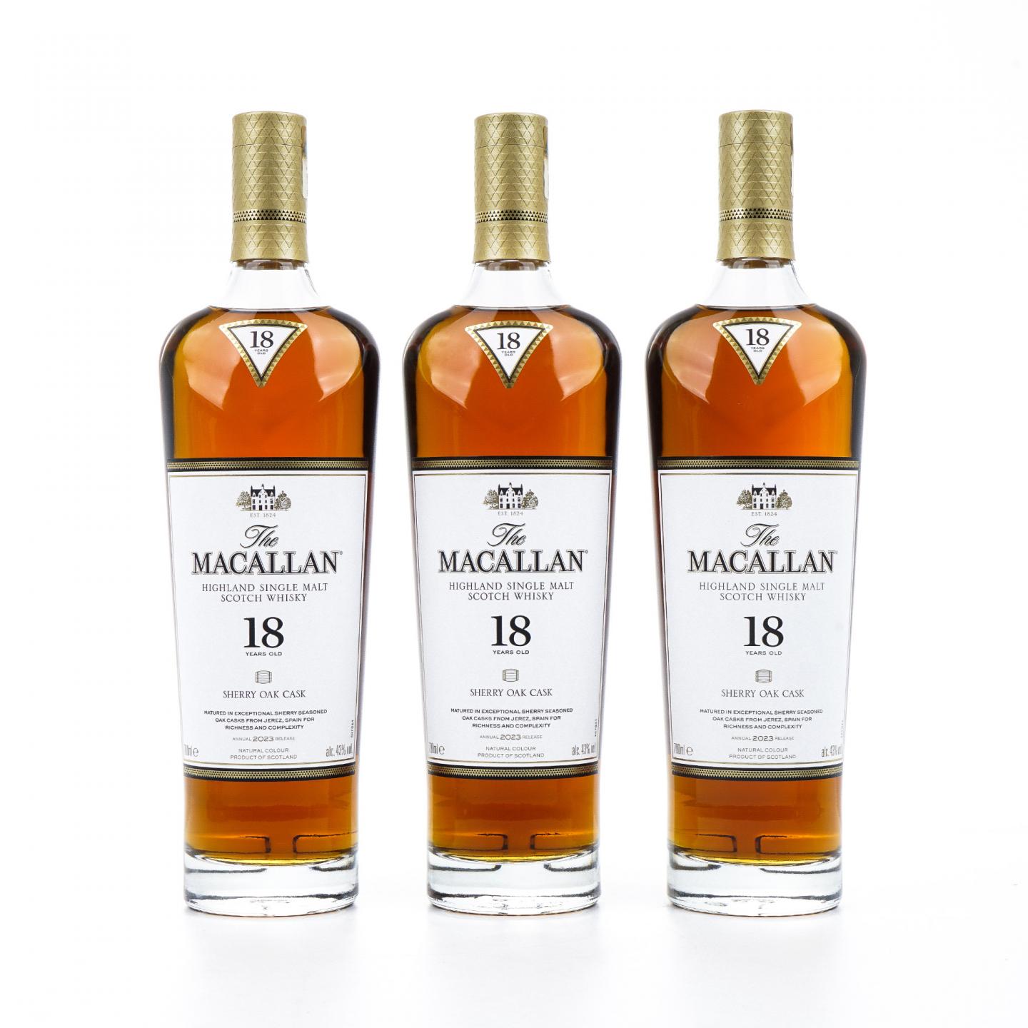 【附X光图】Macallan 麦卡伦 18年 2023版 6瓶组