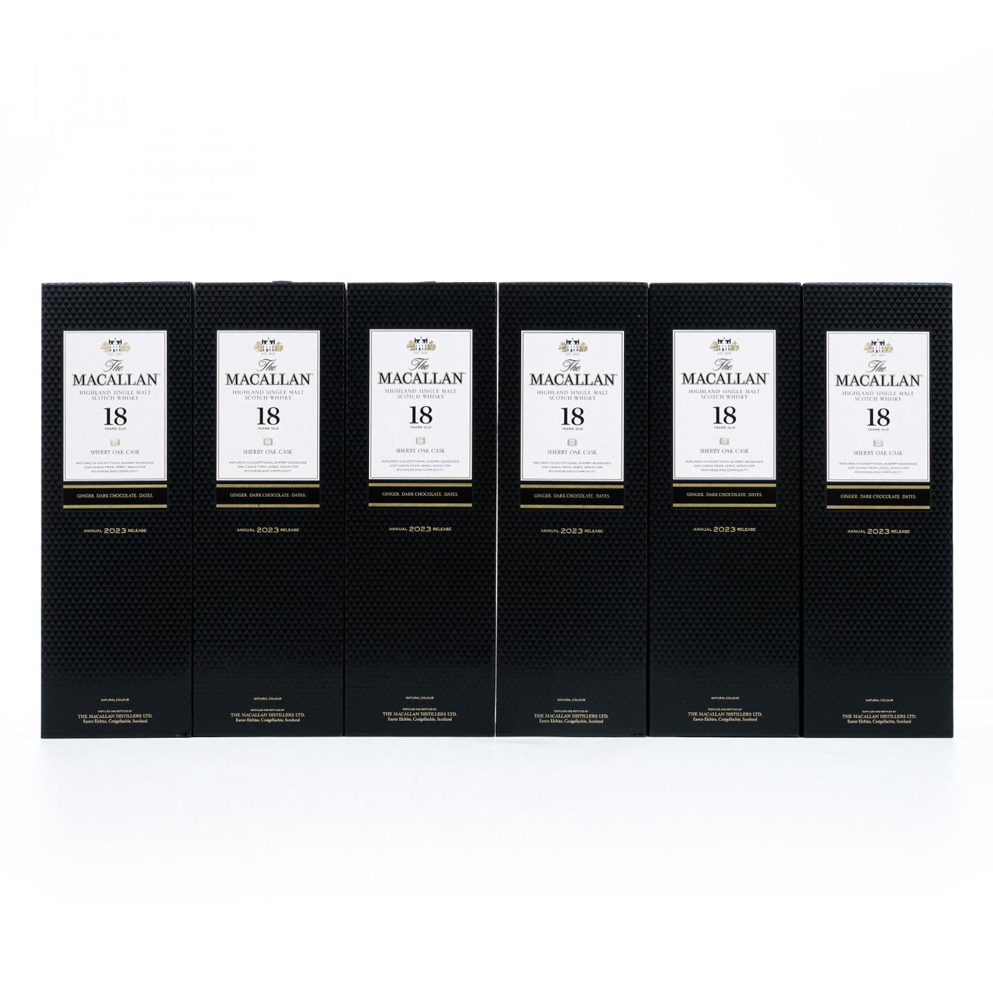 【附X光图】Macallan 麦卡伦 18年 2023版 6瓶组