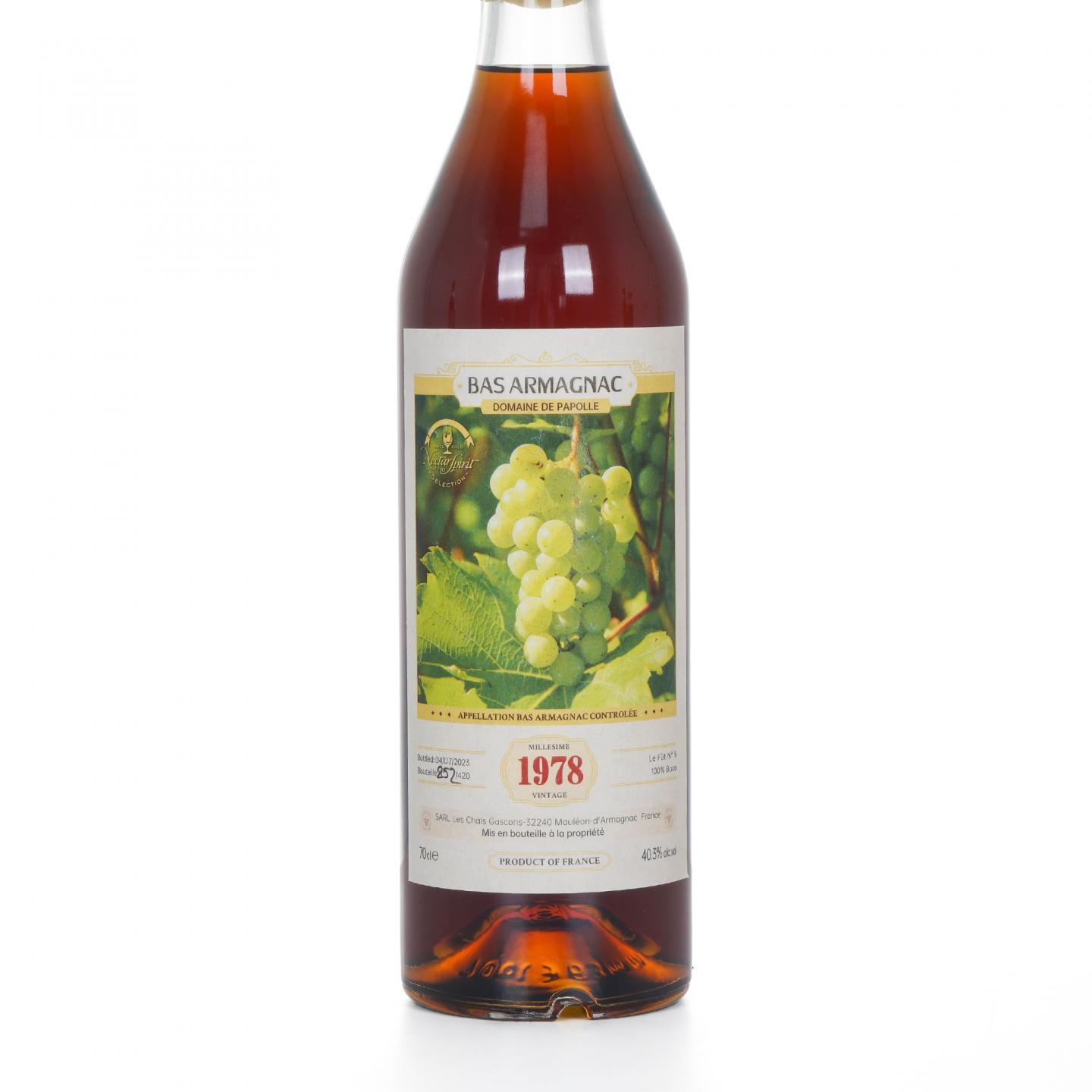 Domaine de Papolle 帕波尔 1978-2023 年份雅文邑 Nsps