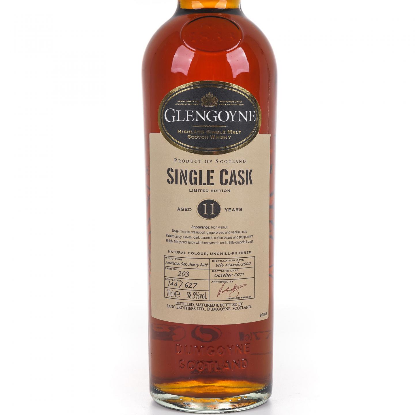 Glengoyne 格兰哥尼 11年 2000-2011 雪莉单桶#203