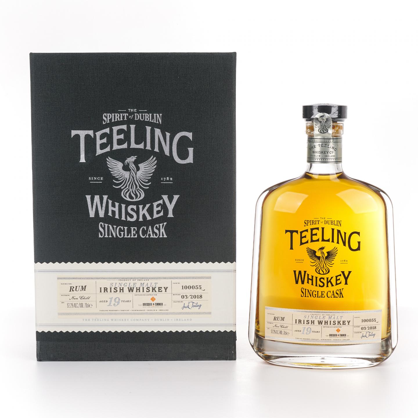 Teeling 帝霖 19年 2018 朗姆单桶#100055