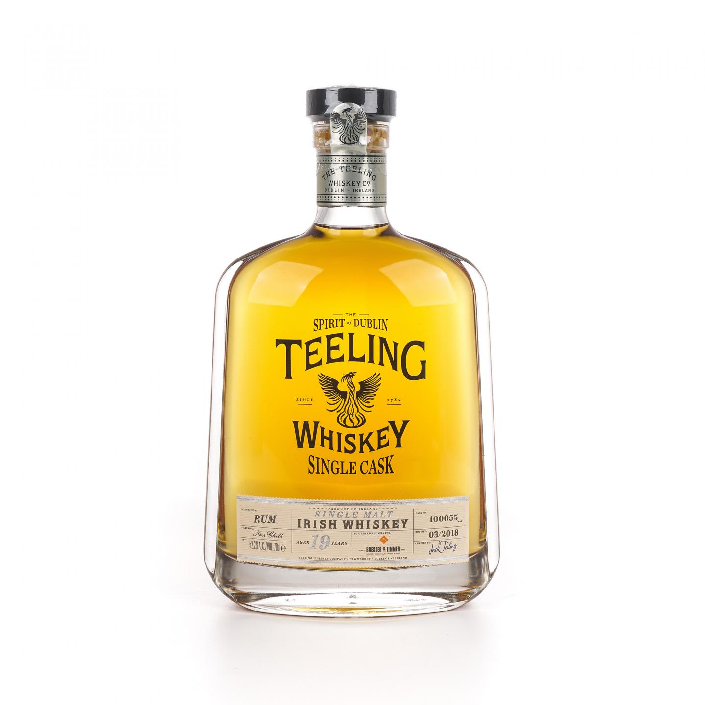Teeling 帝霖 19年 2018 朗姆单桶#100055