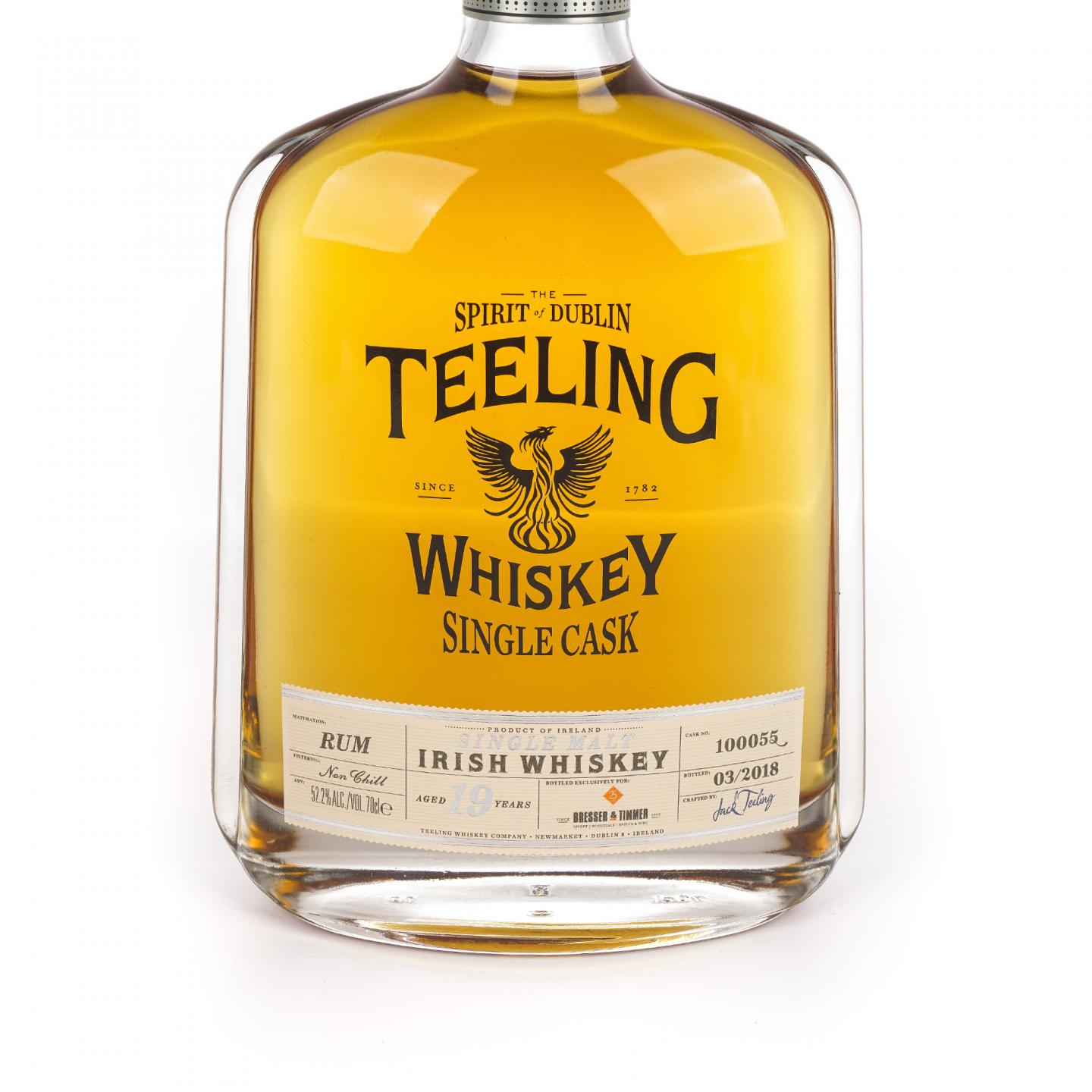 Teeling 帝霖 19年 2018 朗姆单桶#100055