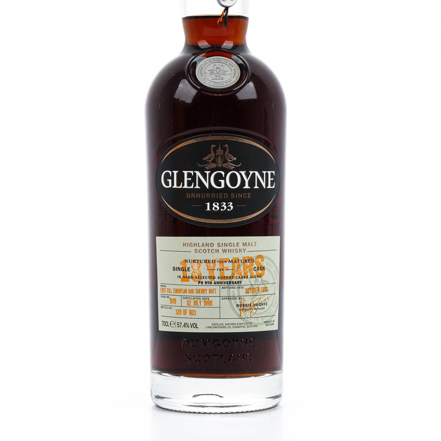Glengoyne 格兰哥尼 18年 1998-2016 雪莉桶#1919