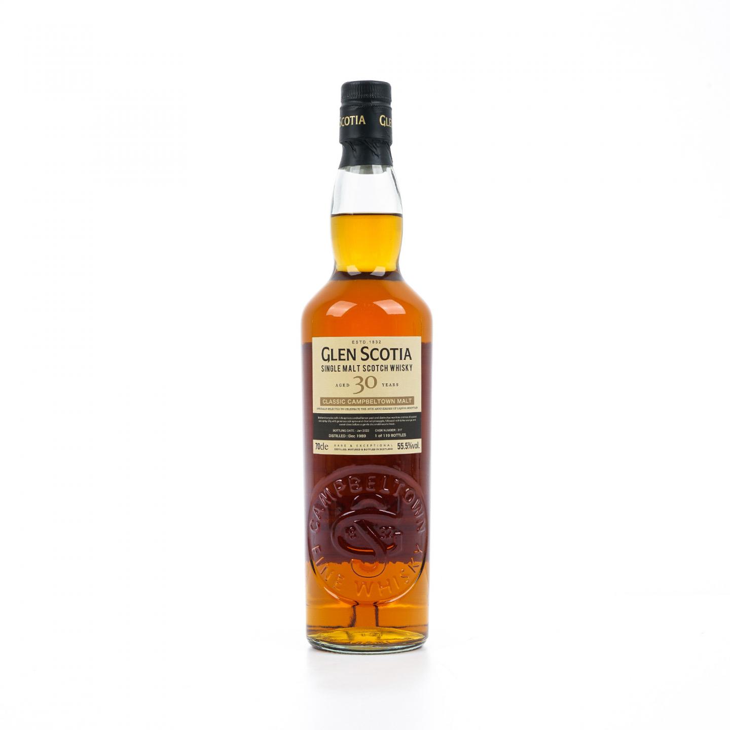 Glen Scotia 格兰帝 30年 1989-2022 桶号#317