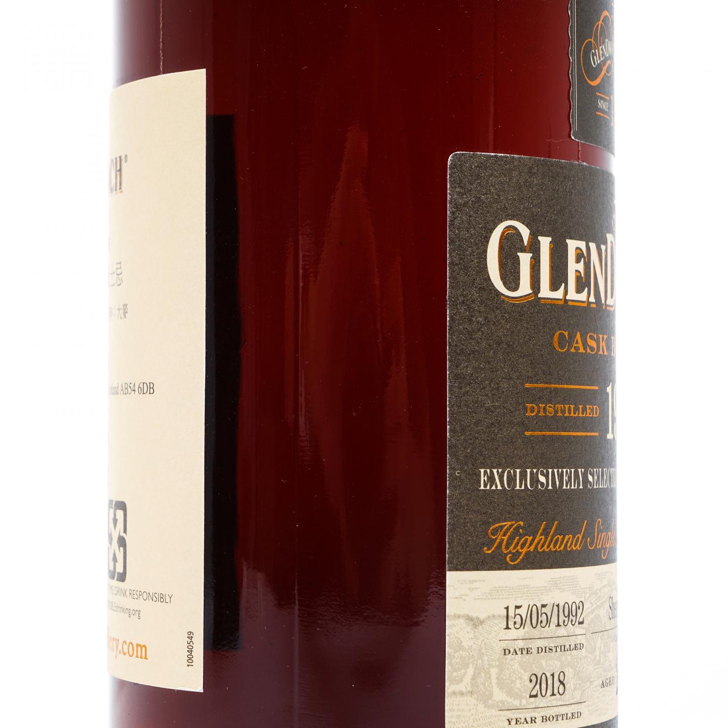 Glendronach 格兰多纳 26年 1992-2018 雪莉桶#74