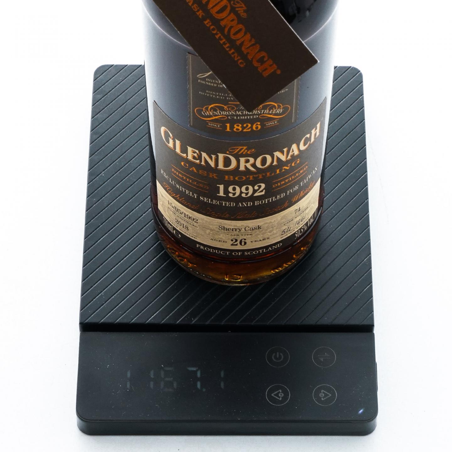 Glendronach 格兰多纳 26年 1992-2018 雪莉桶#74