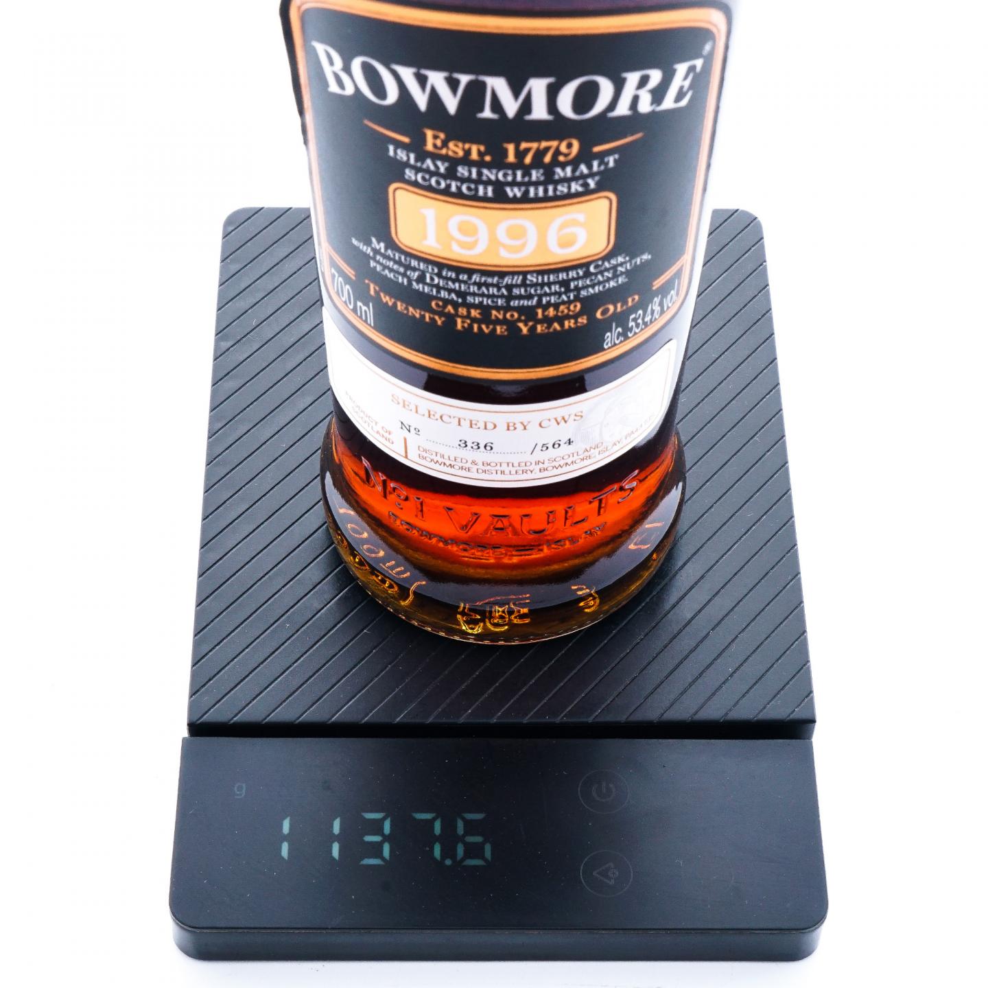 Bowmore 波摩 25年 1996 雪莉桶#1459 CWS 行货