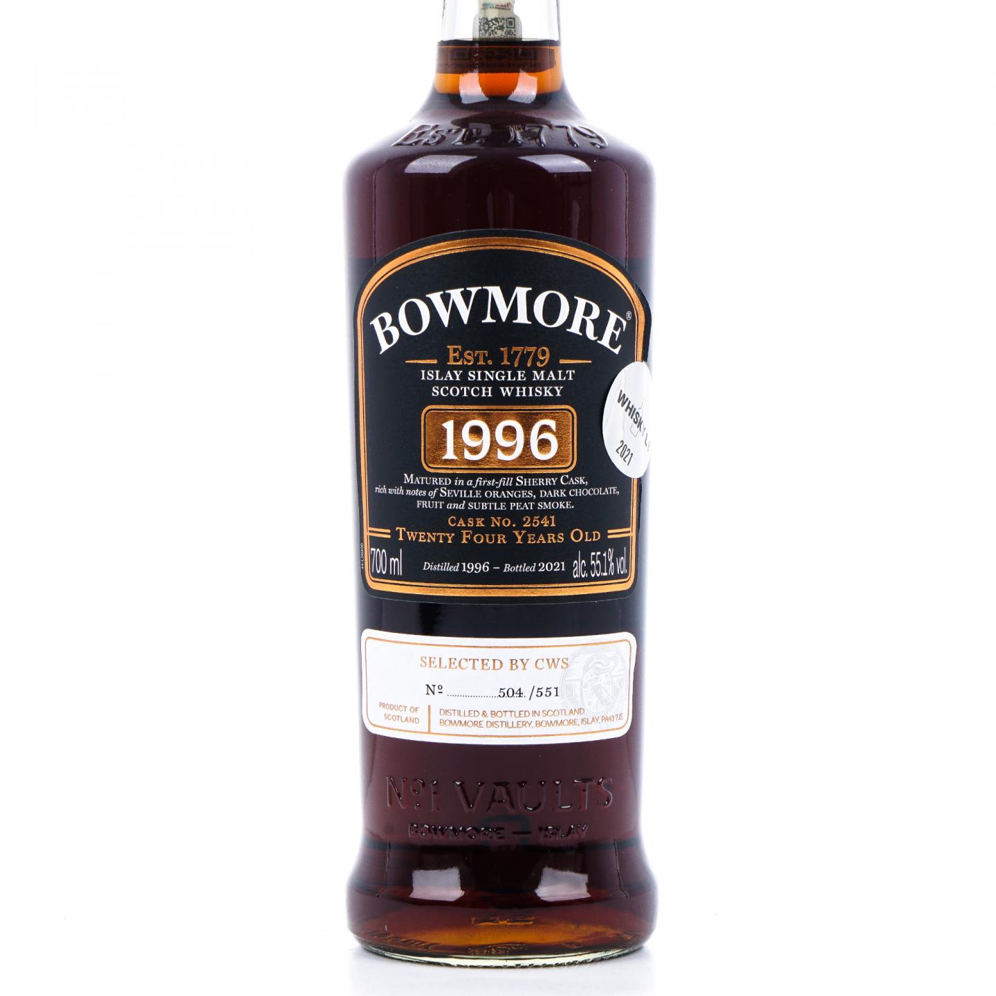 Bowmore 波摩 24年 1996-2021 初填雪莉桶#2541 行货 55.1%Vol.