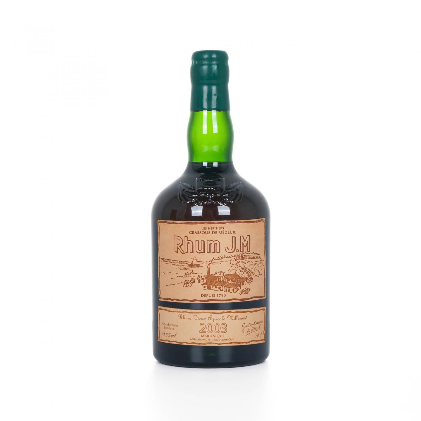 Rhum J.M 2003 年份农业朗姆酒