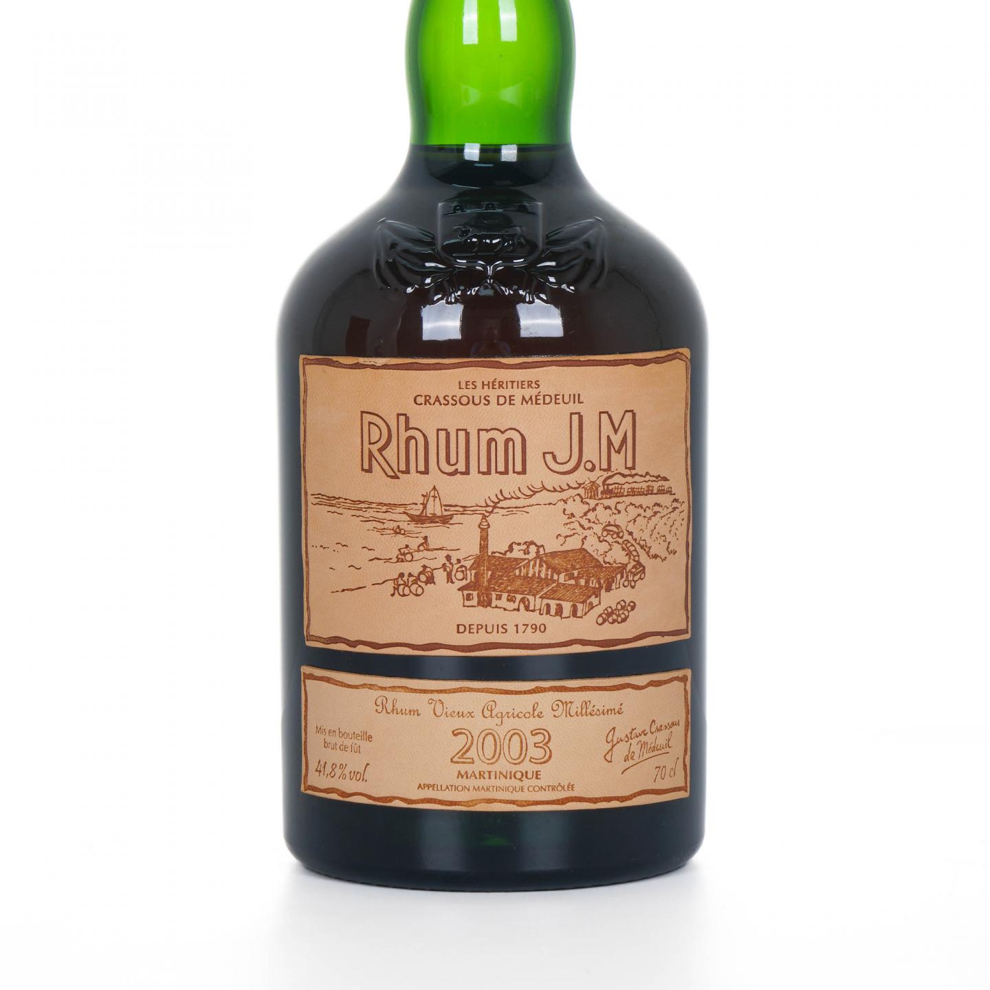 Rhum J.M 2003 年份农业朗姆酒
