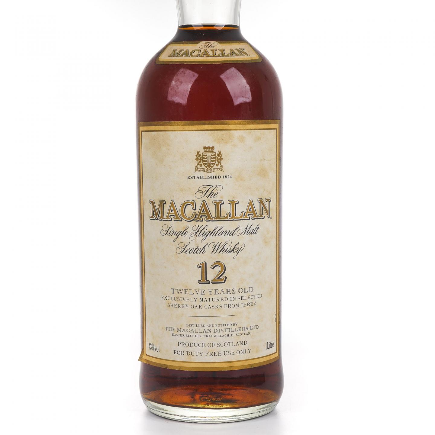 Macallan 麦卡伦 12年 雪莉桶 1000ml
