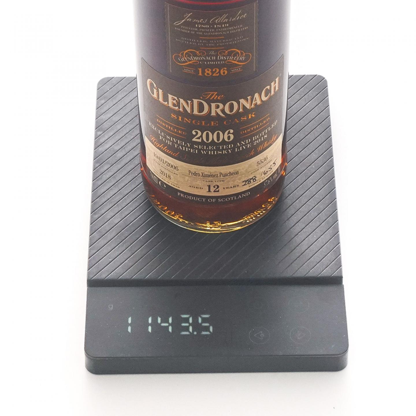 Glendronach 格兰多纳 12年 2006-2018 雪莉单桶#5536