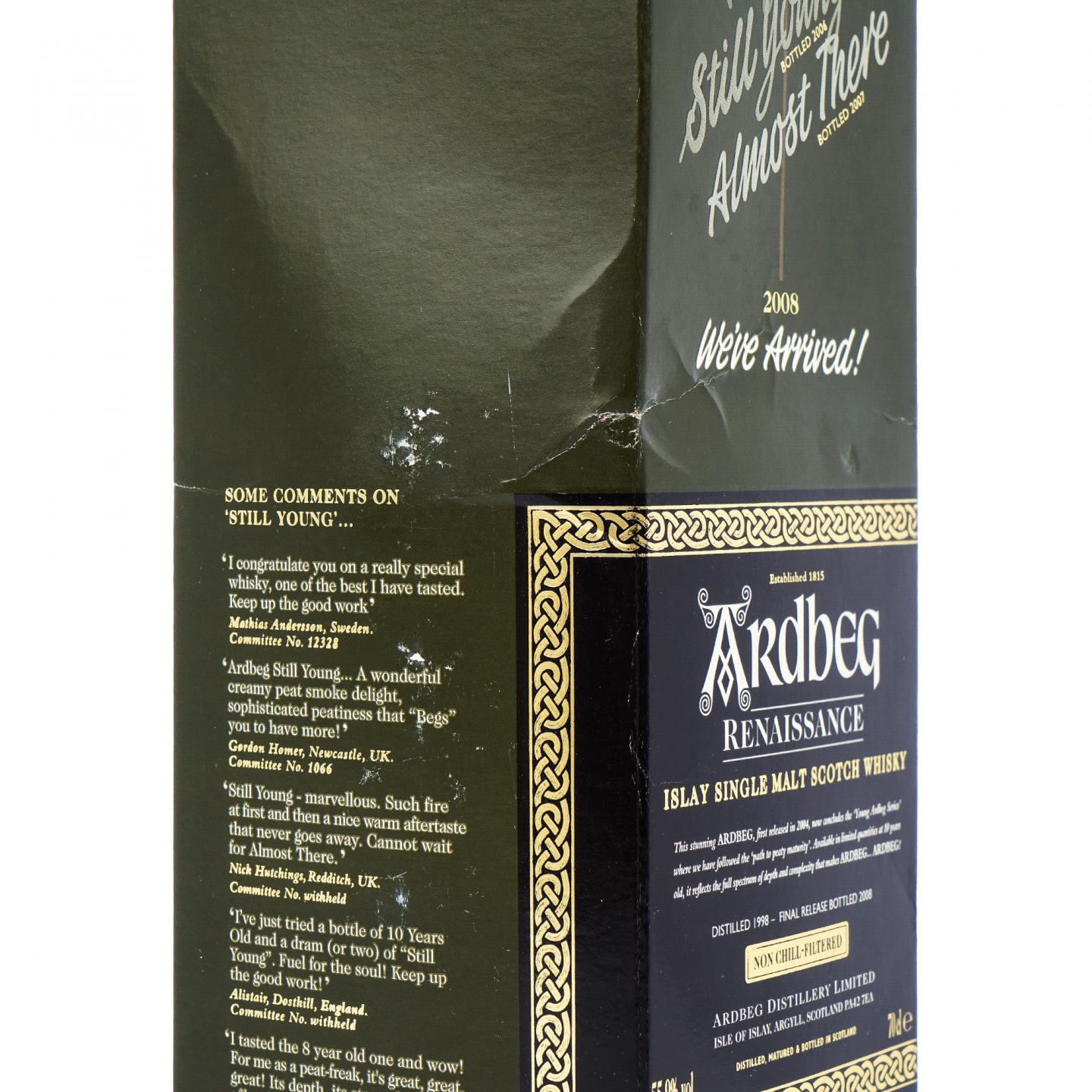 Ardbeg 阿贝 1998-2008 文艺复兴 Renaissance