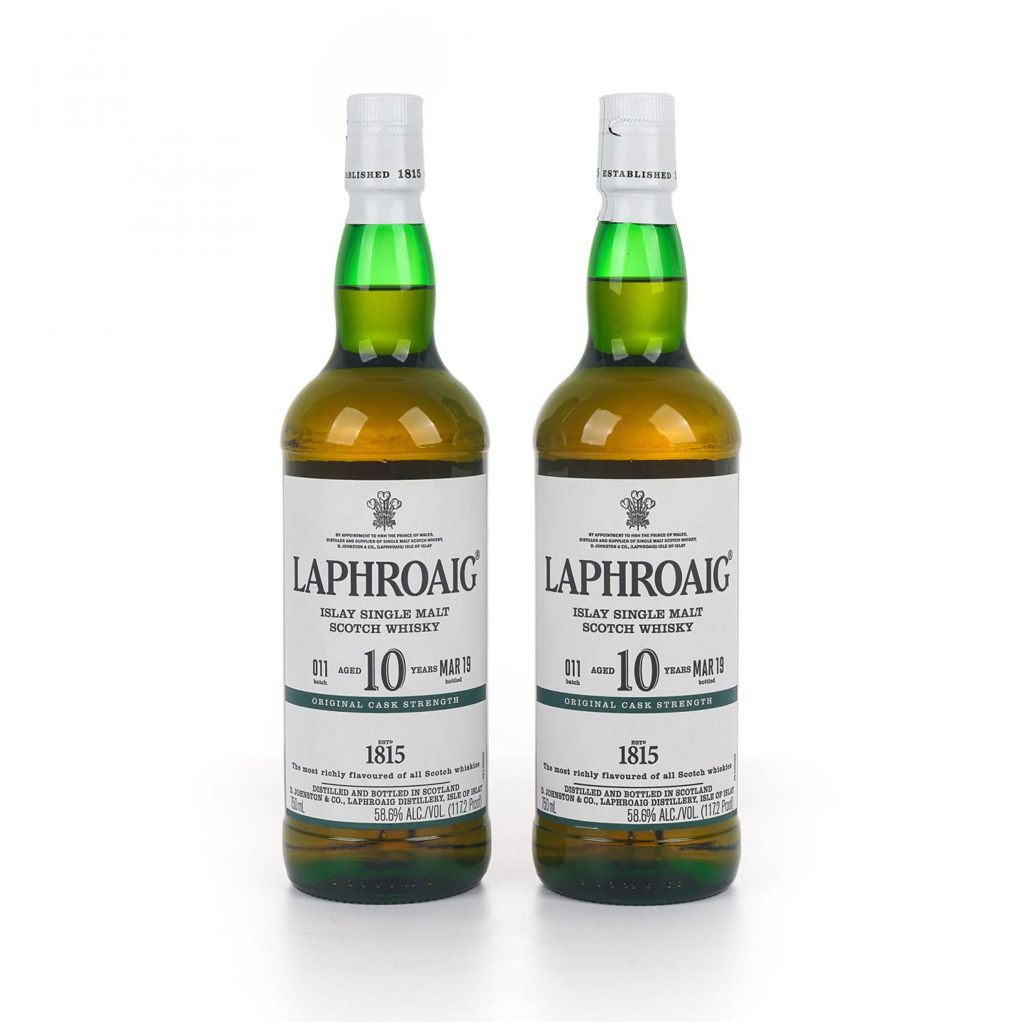 Laphroaig 拉弗格 10年 2019 桶强 Batch 011 2瓶组*750ml