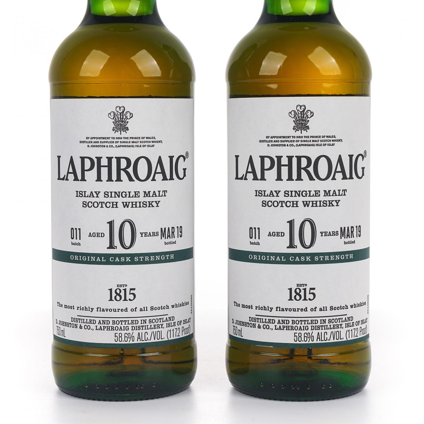 Laphroaig 拉弗格 10年 2019 桶强 Batch 011 2瓶组*750ml