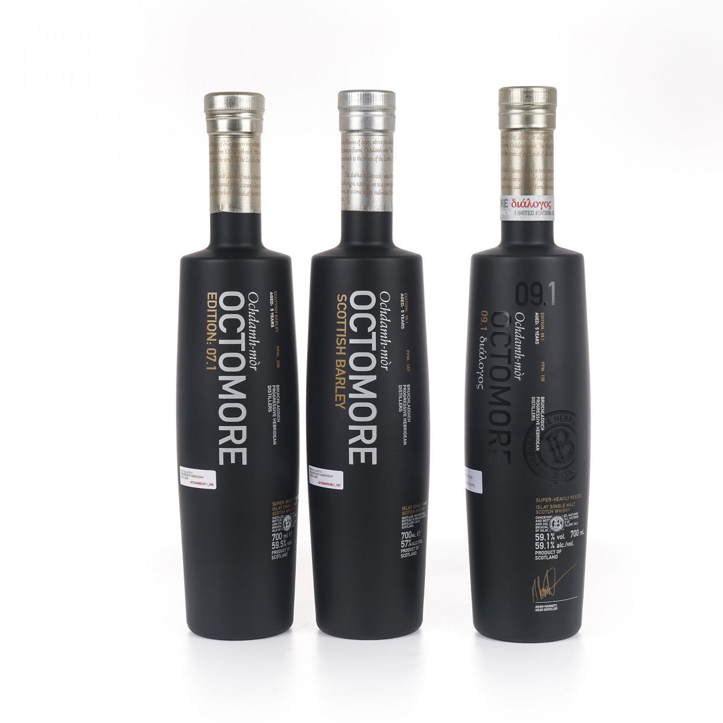 Bruichladdich 布赫拉迪 Octomore Edition 07.1/06.1/09.1 3瓶组