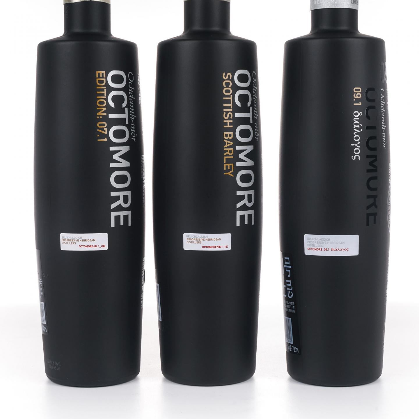 Bruichladdich 布赫拉迪 Octomore Edition 07.1/06.1/09.1 3瓶组