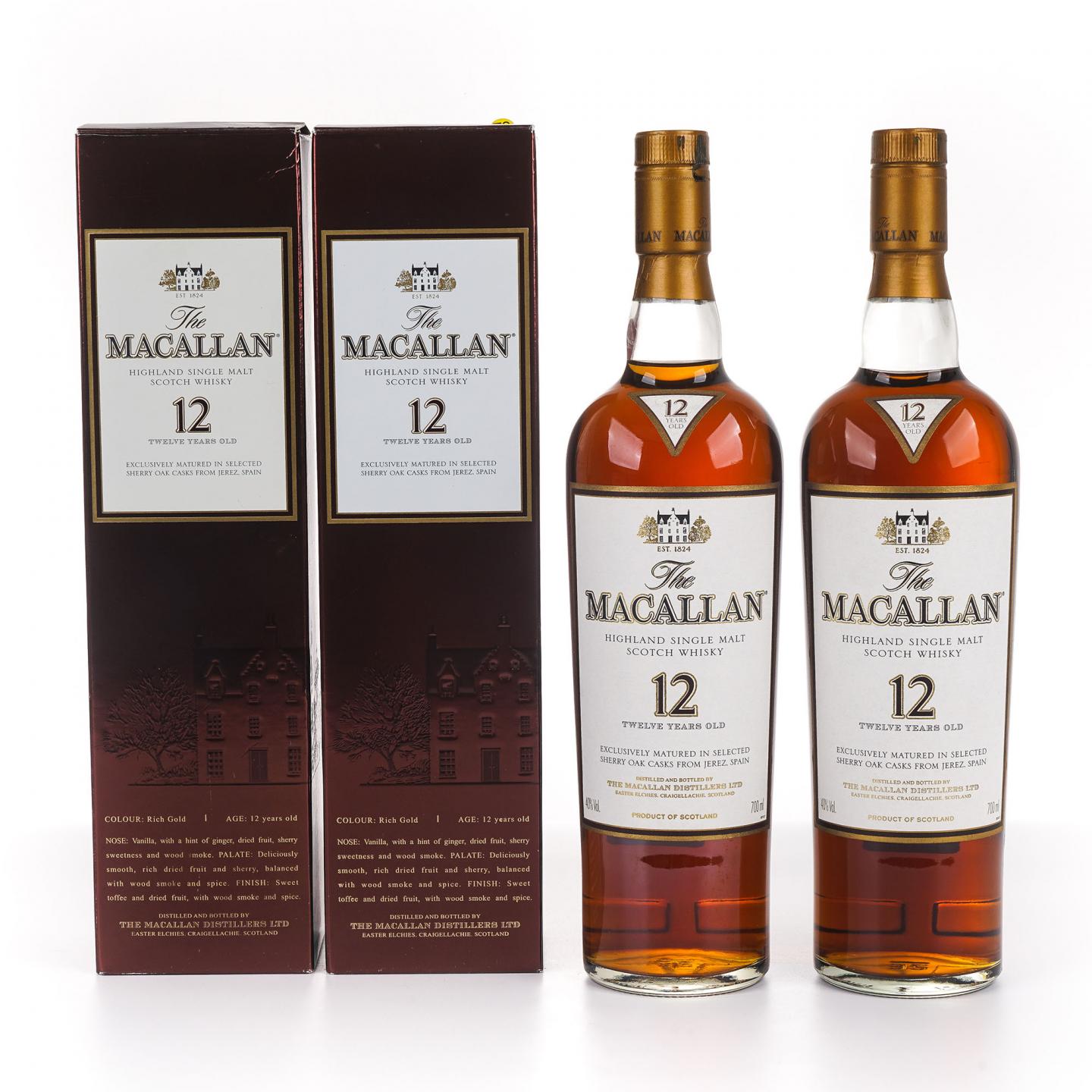 Macallan 麦卡伦 12年 雪莉桶 2瓶组