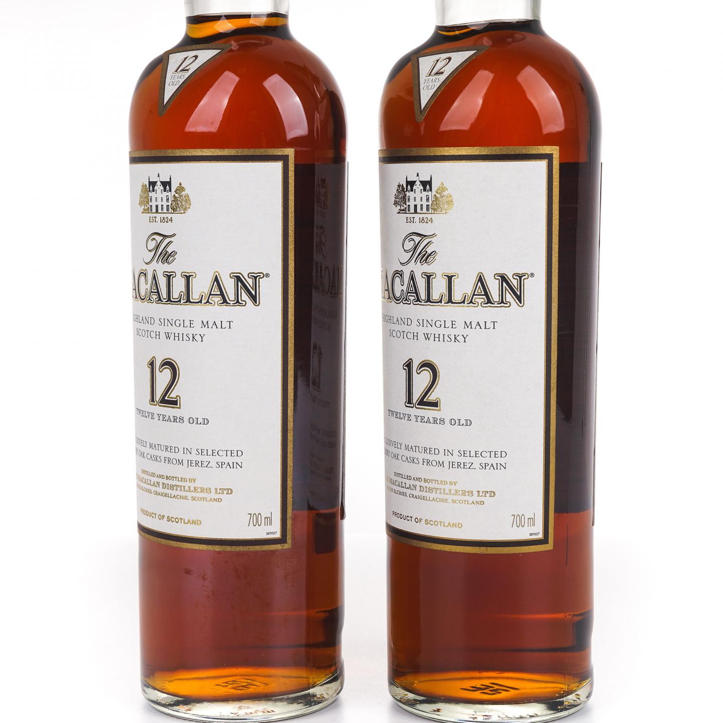 Macallan 麦卡伦 12年 雪莉桶 2瓶组