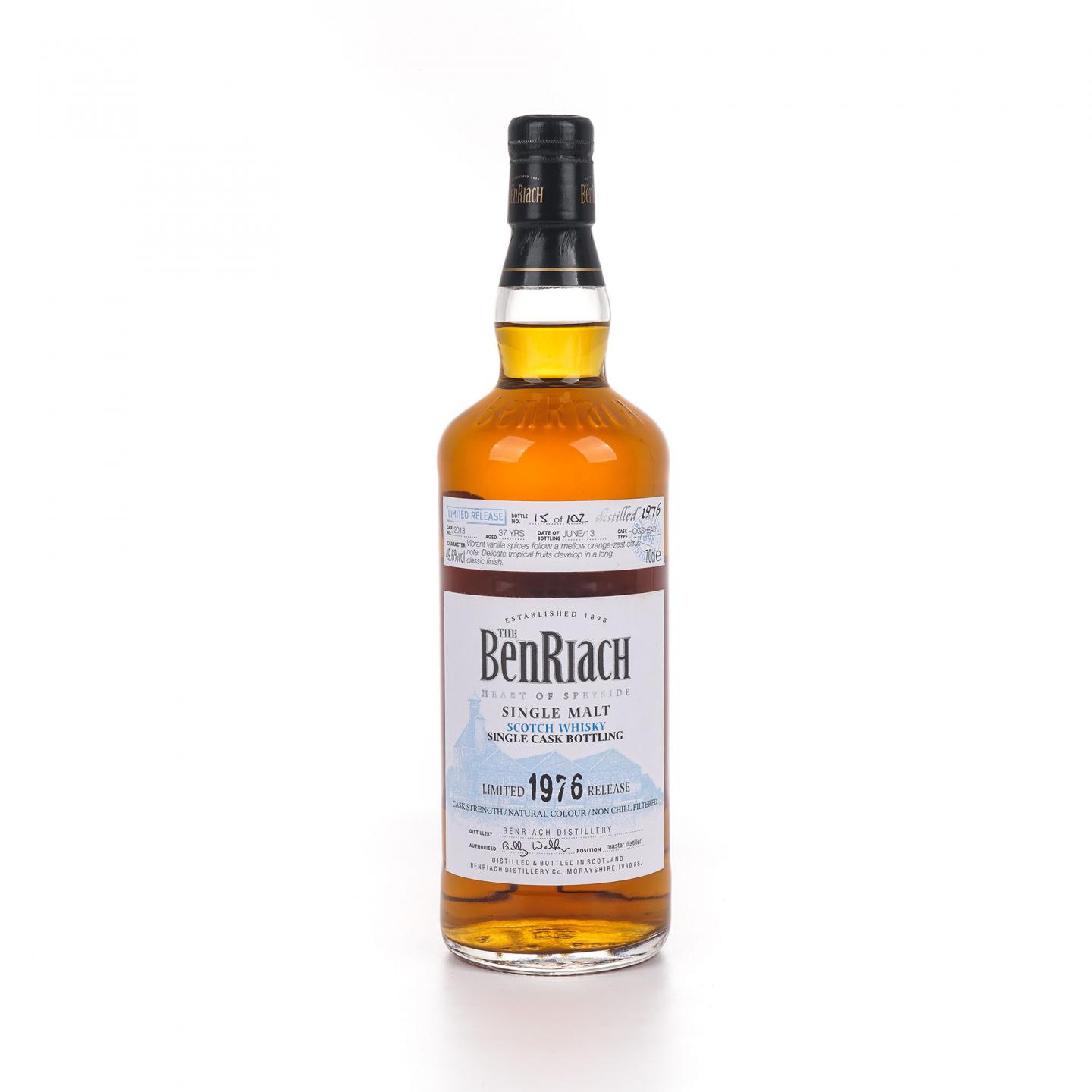 BenRiach 本利亚克 37年 1976-2013 单桶#2013